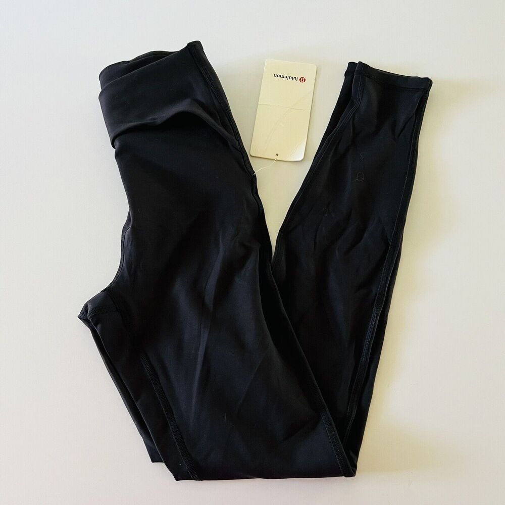 LULULEMON ATHLETICA Black Power Within SHR Pant 28" Leggings - US 4